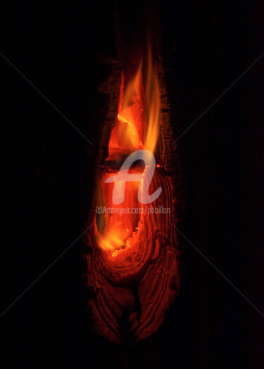 Photography titled "Feu 03" by Pierre Boillon, Original Artwork, Digital Photography