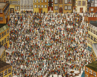 Painting titled "Homo sapiens sapien…" by Jérôme Arbonville, Original Artwork, Oil
