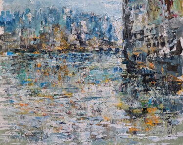 绘画 标题为“My Thames” 由Christopher Walker, 原创艺术品, 油