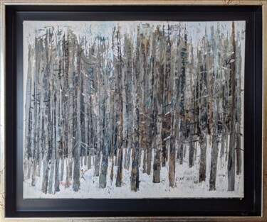 绘画 标题为“Winter Standing” 由Christopher Walker, 原创艺术品, 油 安装在木板上