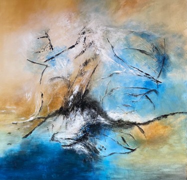 Peinture intitulée "21-3-08   acrylique" par Marie-Claude Baldi, Œuvre d'art originale, Acrylique Monté sur Châssis en bois