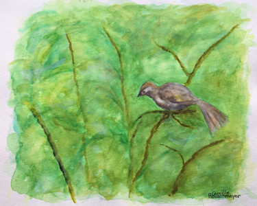 L'annonce du printemps Painting titled "L'annonce du printe…" by Camille Rouschmeyer, Original Artwork, Watercolor