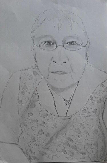 Micheline Dessin intitulée "Micheline" par Antoine Silveira, Œuvre d'art originale, Crayon