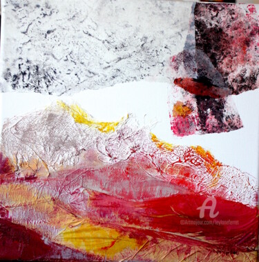 Peinture intitulée "OFFRANDE MATINALE" par Leylane Ferret, Œuvre d'art originale, Acrylique Monté sur Châssis en bois