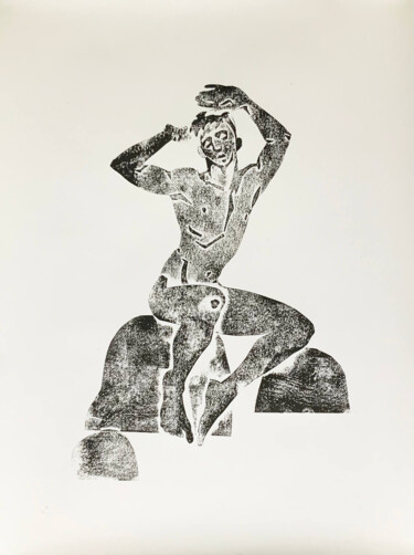 印花与版画 标题为“Hot day 1” 由Sergey Sovkov, 原创艺术品, Collagraphy