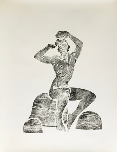 印花与版画 标题为“Hot day 2” 由Sergey Sovkov, 原创艺术品, Collagraphy