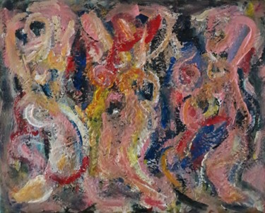 femmes comme des bourgeons du printemps 8 Painting titled "femmes comme des bo…" by Sam Keusseyan, Original Artwork, Acrylic