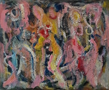 femmes comme des bourgeons du printemps 10 Painting titled "femmes comme des bo…" by Sam Keusseyan, Original Artwork, Acrylic
