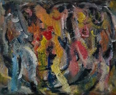 femmes comme des bourgeons du printemps 12 Painting titled "femmes comme des bo…" by Sam Keusseyan, Original Artwork, Acrylic