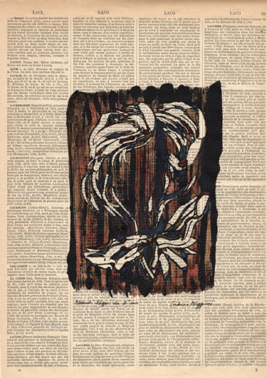 Printmaking titled "Noeud léger de l'air" by Sabine Maggiani, Original Artwork, Monotype