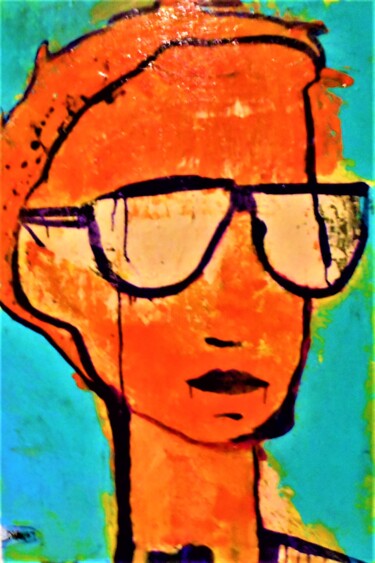 Peinture intitulée "jacqueline" par Eric Dhulst, Œuvre d'art originale, Acrylique