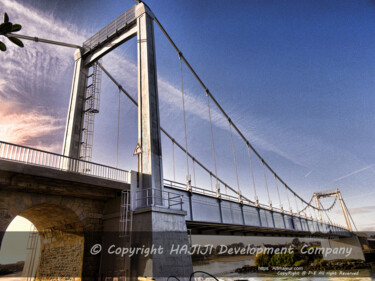 Bridge equipments - various technologies for riverbanks pass 摄影 标题为“Bridge equipments -…” 由Cédric Hajiji, 原创艺术品, 操纵摄影
