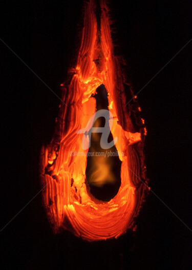 Photography titled "Feu 04" by Pierre Boillon, Original Artwork, Digital Photography