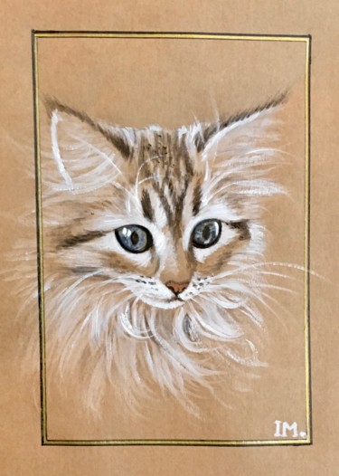 Peinture intitulée "Petit dernier n 9" par Isabelle Molinard, Œuvre d'art originale, Acrylique