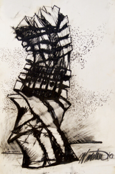 Drawing titled "Sculpture Study" by Robert Winslow, Original Artwork, Graphite