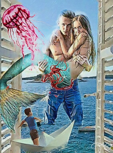 绘画 标题为“Forbidden love” 由Lucy Klimenko, 原创艺术品, 丙烯