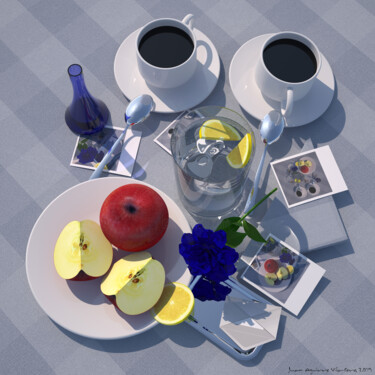 Arte digital titulada "TRES CAMARAS Y UN B…" por Juan Aguirre, Obra de arte original, Modelado 3D