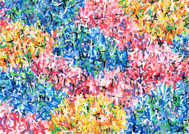 #18 Collection BDCI Peinture acrylique sur papier Painting titled "#18 Collection BDCI…" by A.T.6 Alexandre Trubert, Original Artwork, Acrylic