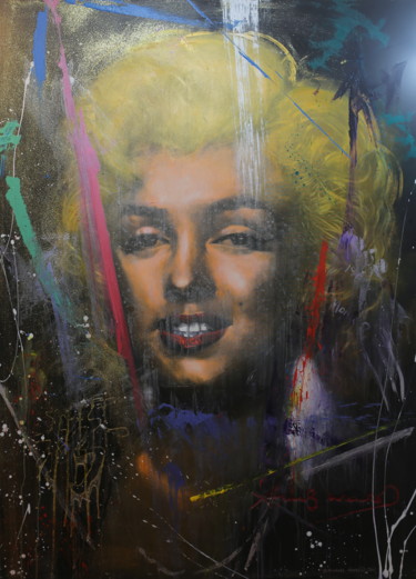Andy Warhol Untitled from Marilyn Monroe Peinture intitulée "Andy Warhol Untitle…" par Michael Andrew Law, Œuvre d'art originale, Acrylique