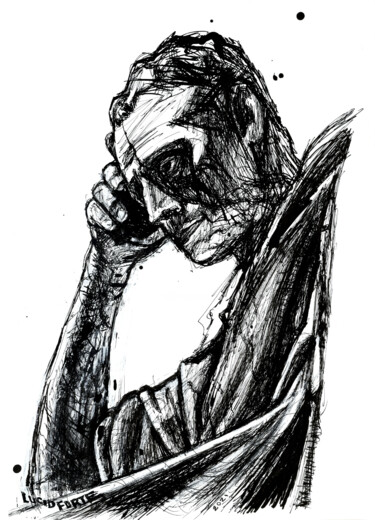 Drawing titled "Salvius Iulianus" by Lucio Forte, Original Artwork, Ink