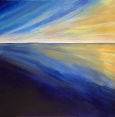 Peinture intitulée "impressions au sole…" par Mlefevre, Œuvre d'art originale, Acrylique Monté sur Châssis en bois