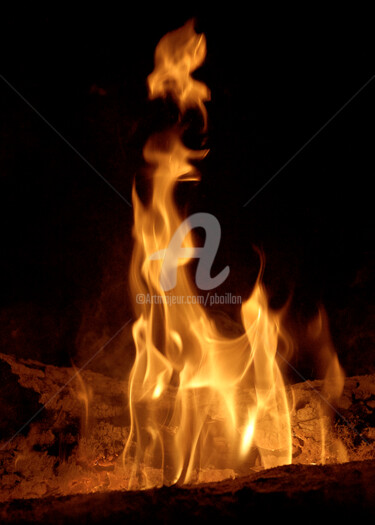 Photography titled "Feu 07" by Pierre Boillon, Original Artwork, Digital Photography
