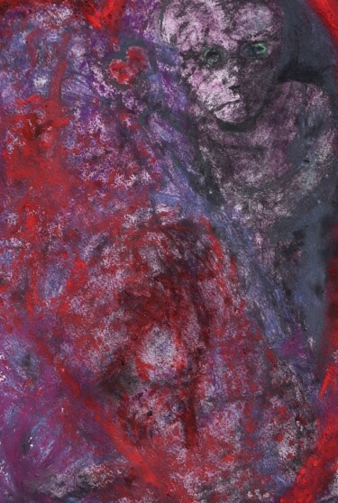 绘画 标题为“le mange cœur ./” 由Francisco  Duart Mendes, 原创艺术品, 粉彩