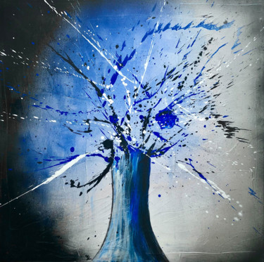 Peinture intitulée "Du vent dans les fe…" par Mlefevre, Œuvre d'art originale, Acrylique Monté sur Châssis en bois