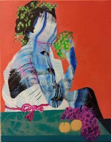 Peinture intitulée "D'après "Jeune Bacc…" par Sebastien Montag, Œuvre d'art originale, Acrylique