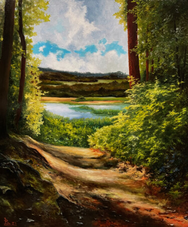 The path Painting titled "The path" by Oleg Baulin, Original Artwork, Oil