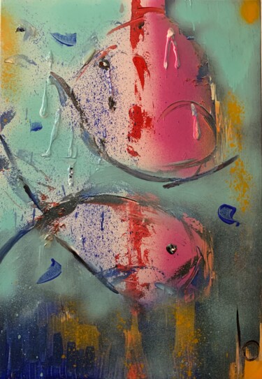 Peinture intitulée "ōaki" par Lo Doré (Lo), Œuvre d'art originale, Acrylique