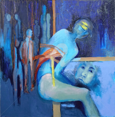 Peinture intitulée "Sama, nie sama" par Anna Lupa-Suchy, Œuvre d'art originale, Huile