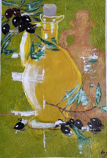 绘画 标题为“Still life-010.” 由Marie Ruda, 原创艺术品, 丙烯