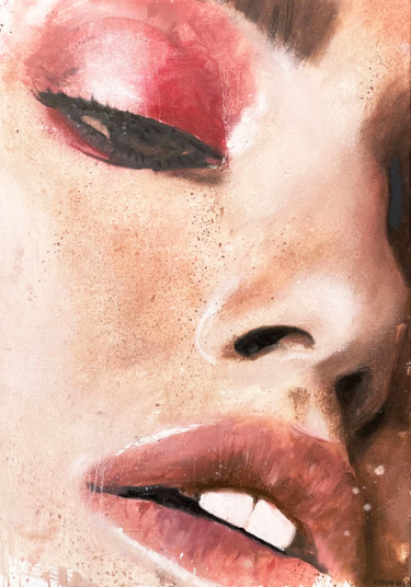 Schilderij getiteld "Romance" door Hercules, Origineel Kunstwerk, Olie
