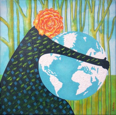 Rose protégeant la terre -   Rose protecting the earth