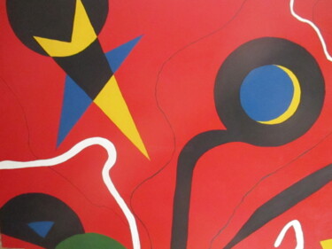 Pintura intitulada "ABSTRATA COLORIDA" por Romeo Zanchett, Obras de arte originais, Óleo