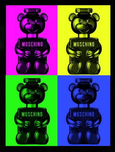 Photographie intitulée "the bear color" par Gaudi .C, Œuvre d'art originale, Photographie manipulée