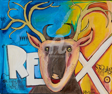 绘画 标题为“Rex” 由Tarek Ben Yakhlef, 原创艺术品, 丙烯
