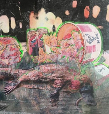 绘画 标题为“LFDG 3, l’ornithory…” 由Marcelle Delacité, 原创艺术品, 丙烯