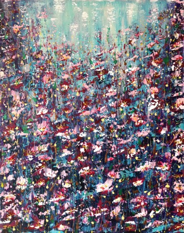 Ζωγραφική με τίτλο ""Blossom #2"" από Natalia Toderica, Αυθεντικά έργα τέχνης, Ακρυλικό