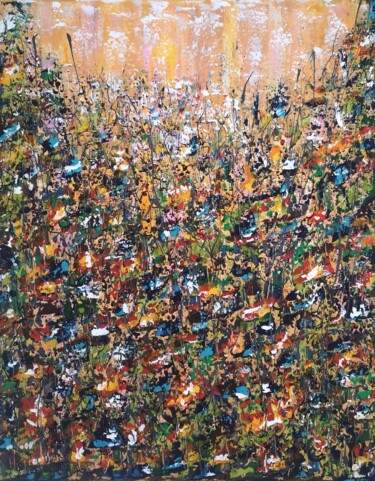 "Blossom #3" Ζωγραφική με τίτλο ""Blossom #3"" από Natalia Toderica, Αυθεντικά έργα τέχνης, Ακρυλικό