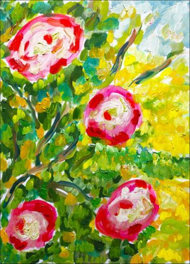 Painting titled "La douce quiétude d…" by Jean Mirre, Original Artwork, Oil