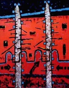 Painting titled "NESTOR MARAGUA" by México, Original Artwork