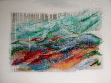 Peinture intitulée "Paysage" par Sophie Lecesne, Œuvre d'art originale, Acrylique Monté sur Châssis en bois