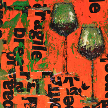 FRAGILE I Peinture intitulée "FRAGILE I" par Germain Henneka, Œuvre d'art originale, Acrylique