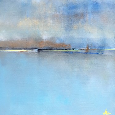 Au loin Peinture intitulée "Au loin" par Alain Uro, Œuvre d'art originale, Acrylique