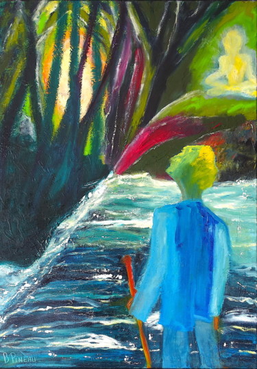 H099P30 Sages et passages Peinture intitulée "H099P30 Sages et pa…" par Bernard Pineau, Œuvre d'art originale, Huile