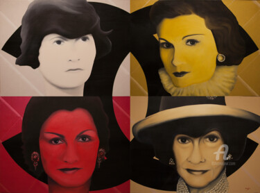 Peinture intitulée "Les couleurs de Mad…" par G.Aime, Œuvre d'art originale, Huile
