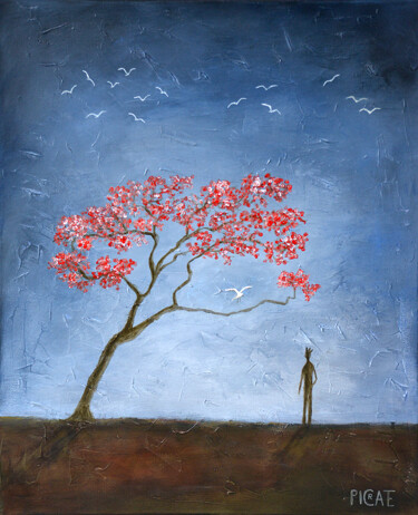 Painting titled ""Envole-toi, c'est…" by Picrate, Original Artwork, Acrylic