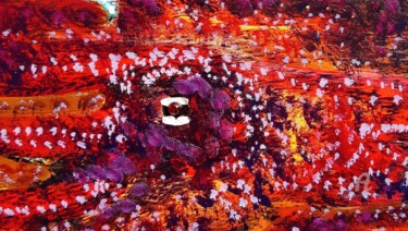 Roter Oktopus 绘画 标题为“Roter Oktopus” 由Lari Peters, 原创艺术品, 木